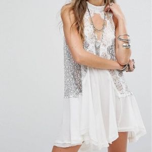 Free People Tell Tale lace dress/tunic in ivory